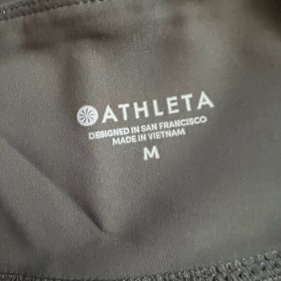 Athleta Leggings Womens Medium Black Stellar Crop Pants 210237 - Picture 6 of 12